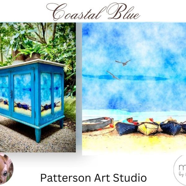 Coastal Decoupage Paper Etsy