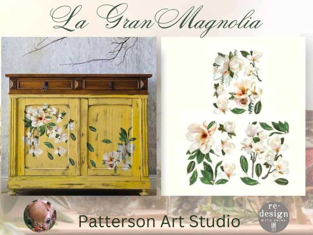 New LA GRAN MAGNOLIA Redesign With Prima Rub on Middy Transfer for