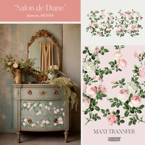 Transfert ReDesign Prima MAXI – Motif ÉCLAT FLORAL – Pour Customisation