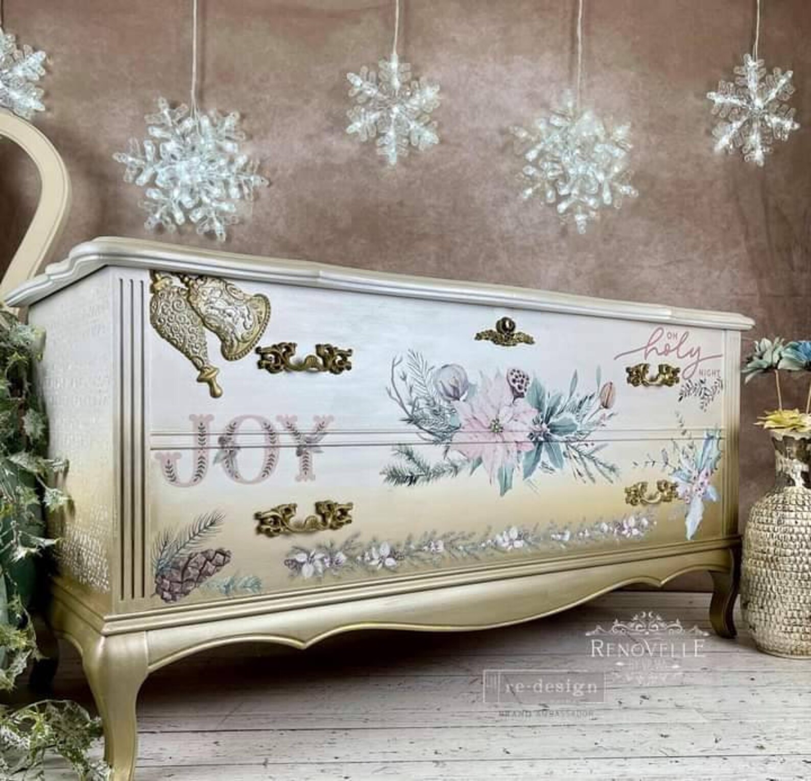 NEW Holiday Rub on Furniture Transfer Furniture Decal Etsy