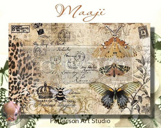 Bee Heirloom Rice Paper Decoupage Decoupage Queen A3 Etsy