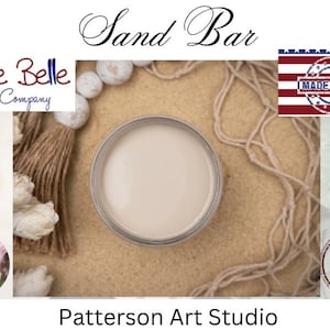 BARRE À SABLE - Peinture minérale à la craie - Dixie Belle Paint Company - Fabriqué aux États-Unis - Barre de sable couleur - beige crème - peinture décorative pour meubles