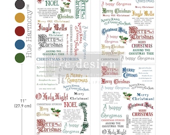 Middy Plus Transfers® – Noel in Script - Christmas – Redesign with Prima -  3 sheets + 1 bonus sheet, 8.5″x11″