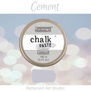 Chalk Paste - CEMENT - Re-Design with Prima - for Stenciling  Silk Screening and More 3.4 fl. oz.