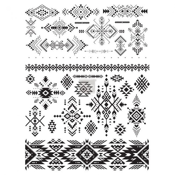 Rub on Furniture Transfer western Furniture Decal Redesign Etsy