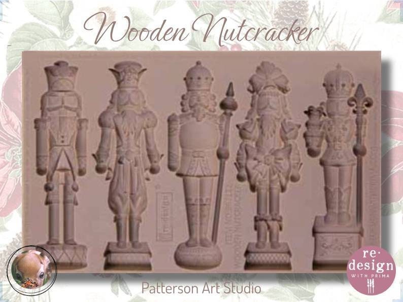 Wooden Nutcracker Silicone Mould - Limited Edition