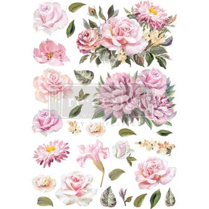 Rub on Furniture Transfer, Furniture Decal, Redesign with Prima, ROSE QUARTZ 24" x35"