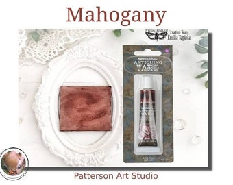 MAHOGANY WAX - Art Alchemy Matte Wax by Finnabair - Mahogany Wax -  Decor Wax for Furniture - Antiquing Wax .68 fl. oz.