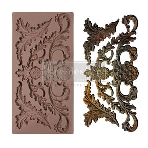 SALON DES GLACES- Silicone Decor Mold - Redesign with Prima accent Mold - Silicone  Decor Mould - Salon Des Glaces  5&quot; x 10&quot;