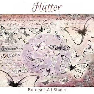 Decoupage Decor tissue Paper by Finnabair for Prima Marketing Co. FLUTTER 19.7&quot;x 27.5&quot;