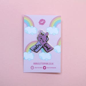 Sisterhood enamel pin Feminist pin Feminism pin Girl gang pin Slogan pin Girl power pin Feminism gift ideas Sisterhood pin Patricarchy Witch image 5