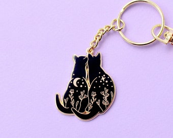 ★BLACKPURPLE★ Signature Cat Heart Charm Keyring Signature MUSINSA | BLACK PURPLE Signature Cat Heart Charm Keyring-Red