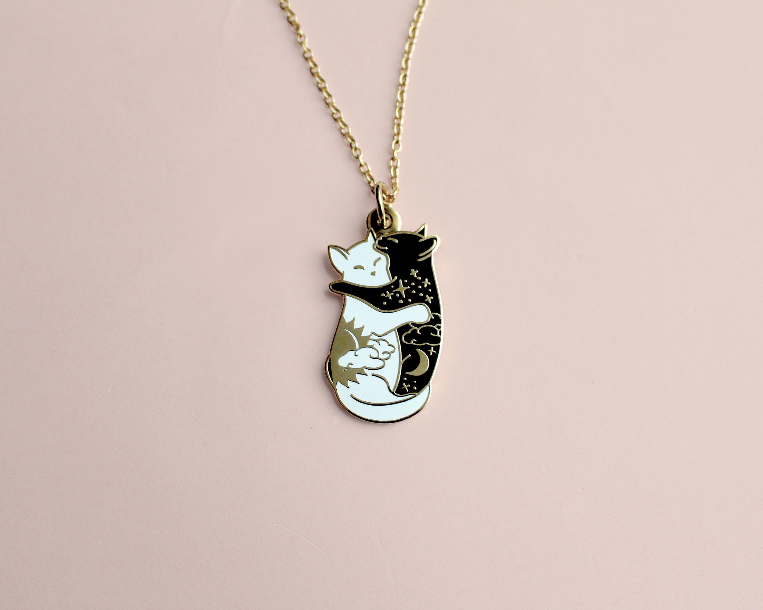 Fashion Cat Pendant Necklace For Women & Girls - Cute Animal Charm Stainless Steel