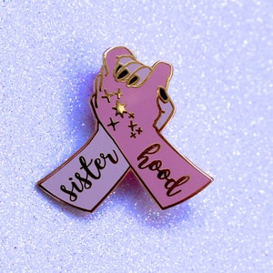 Sisterhood enamel pin Feminist pin Feminism pin Girl gang pin Slogan pin Girl power pin Feminism gift ideas Sisterhood pin Patricarchy Witch image 1