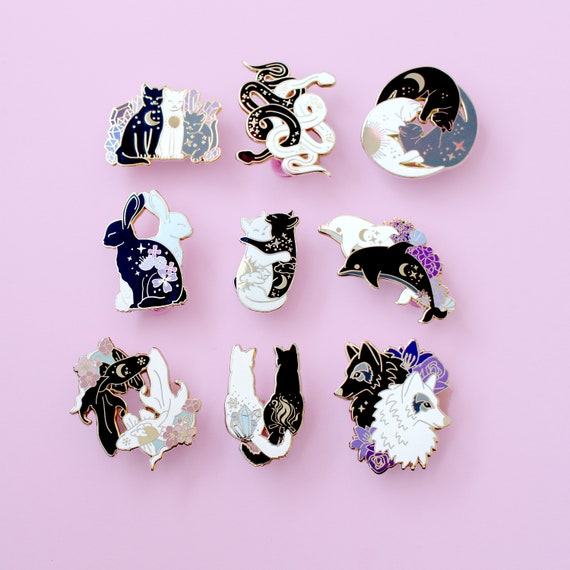 Go Chess Cat Enamel Pin Go Chess Cat Enamel Pin