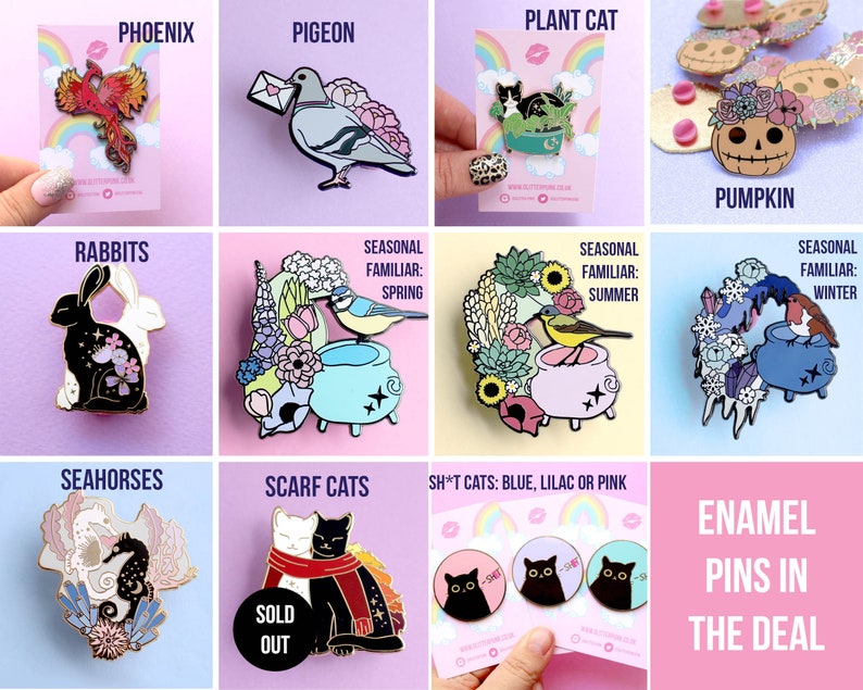 Any 3 Pins Cute Enamel Pin Set Pin Set Pin Gift Pin Etsy UK