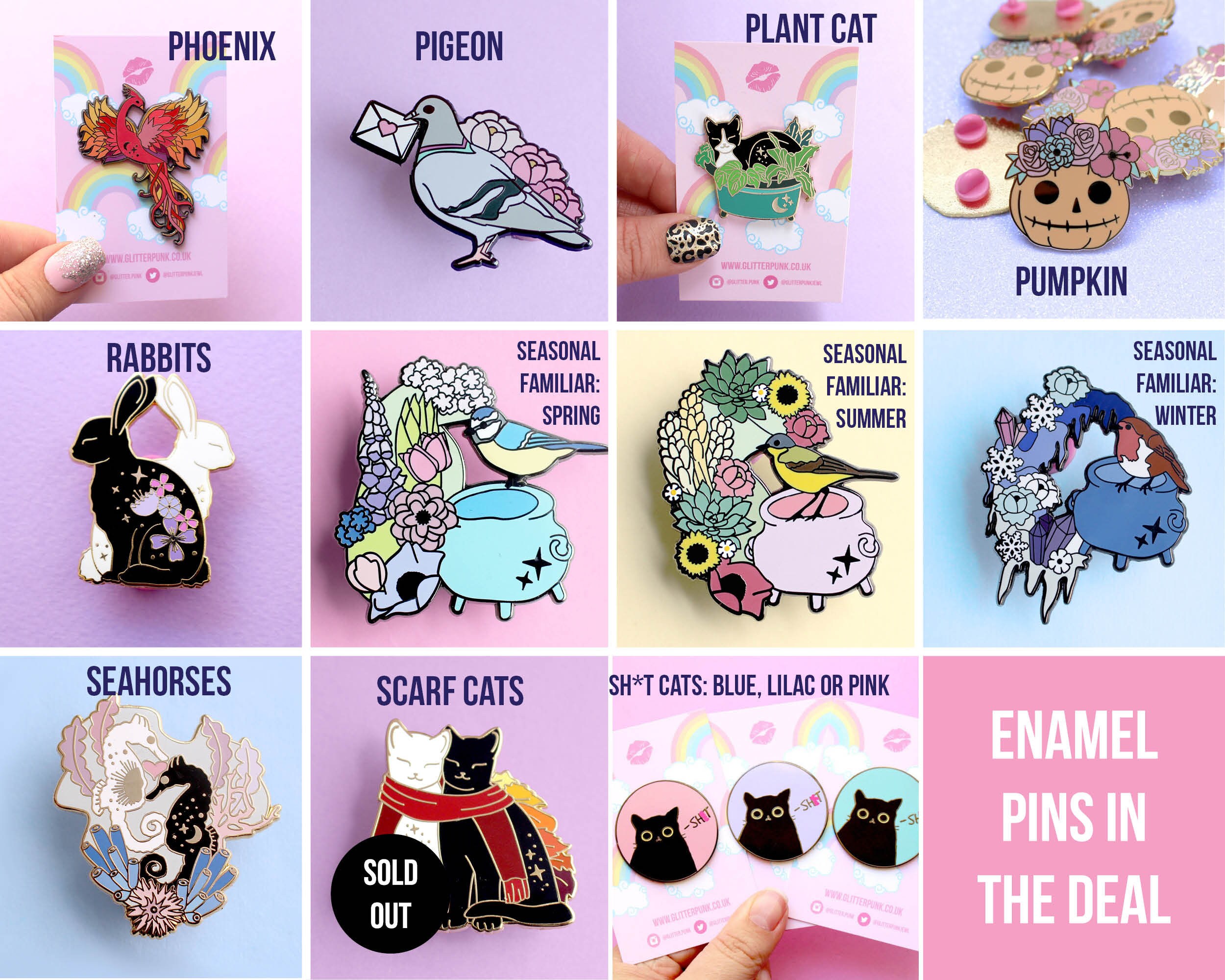 Any 3 Pins Cute Enamel Pin Set Pin Set Pin Gift Pin Etsy UK