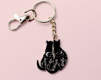 ★BLACKPURPLE★ Signature Cat Heart Charm Keyring Signature il_340x270.6150659513_b4e1.jpg