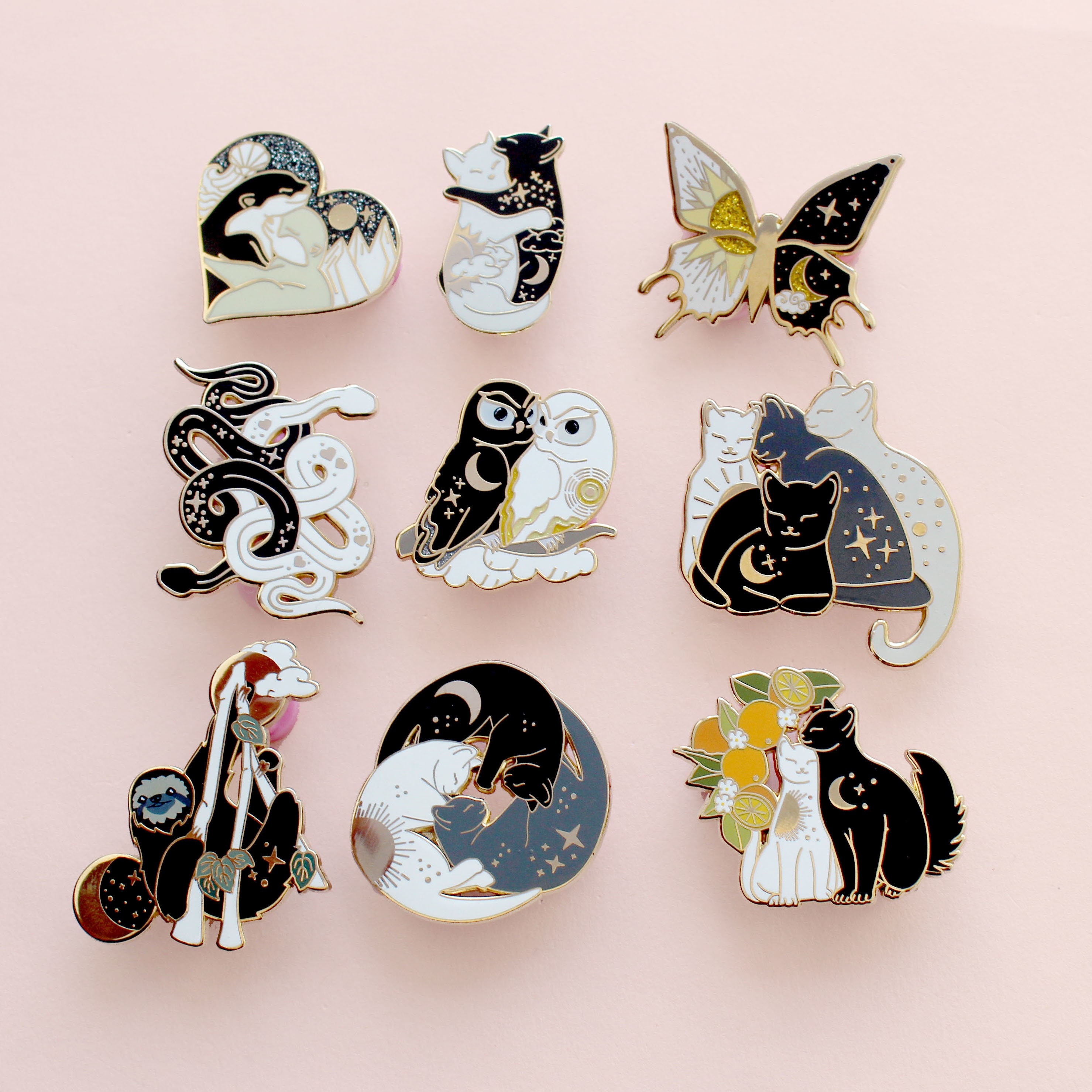 Any 3 Pins cute enamel pin set Pin set Pin gift Pin collection