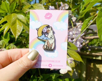Pointed cat enamel pin, Burmese Ragdoll Siamese cat gift for cat lover