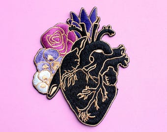 Anatomical Heart Iron-on patch