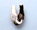 Cat enamel pin Black and white cat Yin and yang Love cats Fire and ice enamel pin Fire enamel pin Pair of cats Hugging cats Cat brooch 