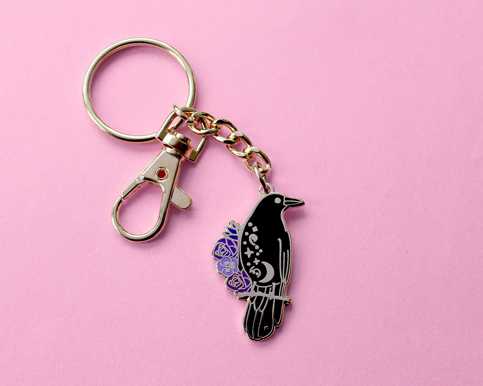 Crow Keychain Bird Keychain Cute Keychain Bird Lover Witch - Etsy UK