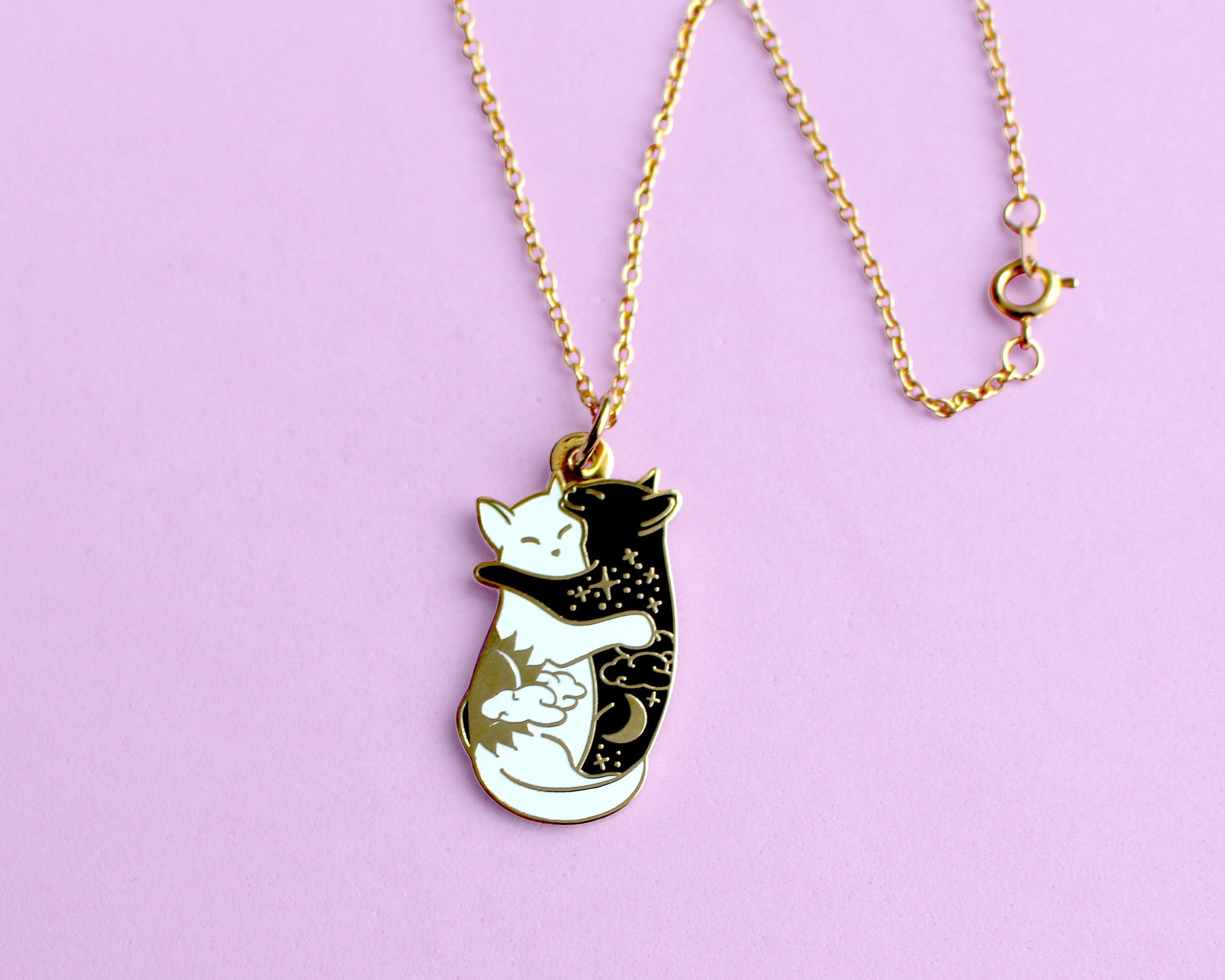 Lucky Cat Charm Necklace – Honeycat Jewelry