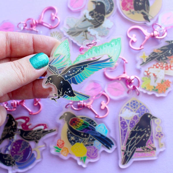 Corvid Key Chains