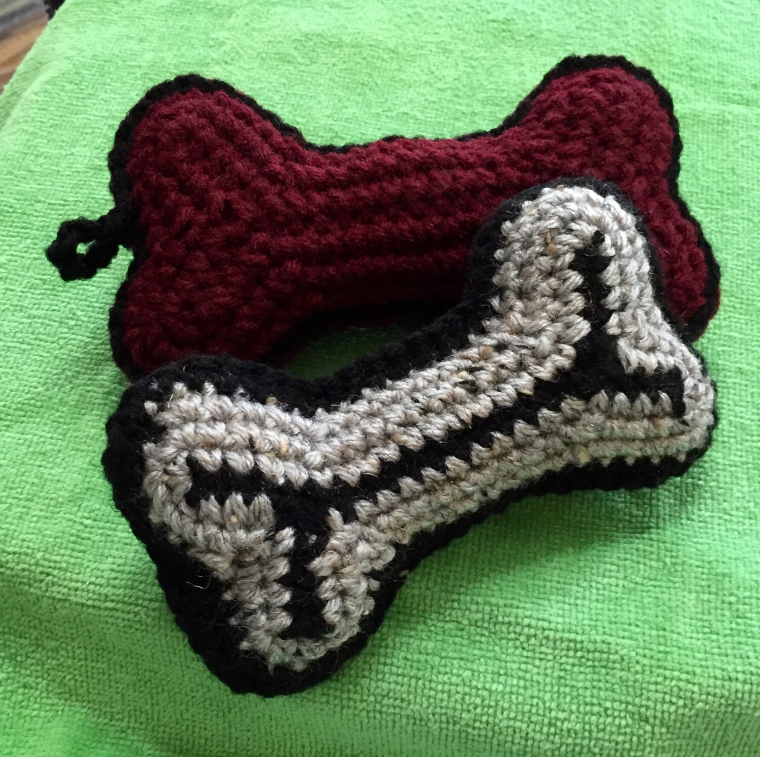 Crochet Dog Bone Crocheted Bone Dog Bone Toy Crochet Dog Etsy