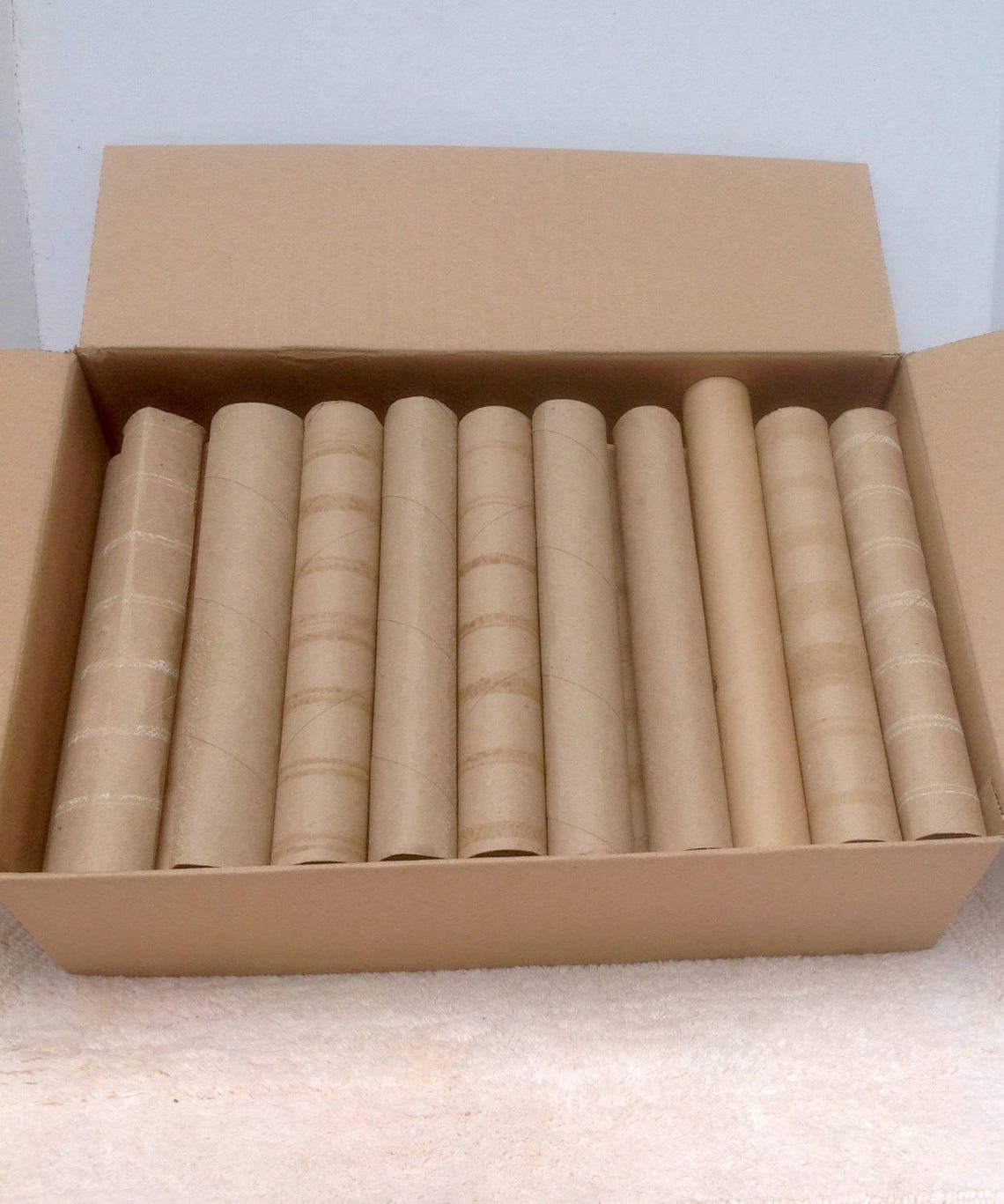 48 Recycled Paper Towel Rolls PT Tubes Cardboard Rolls Etsy