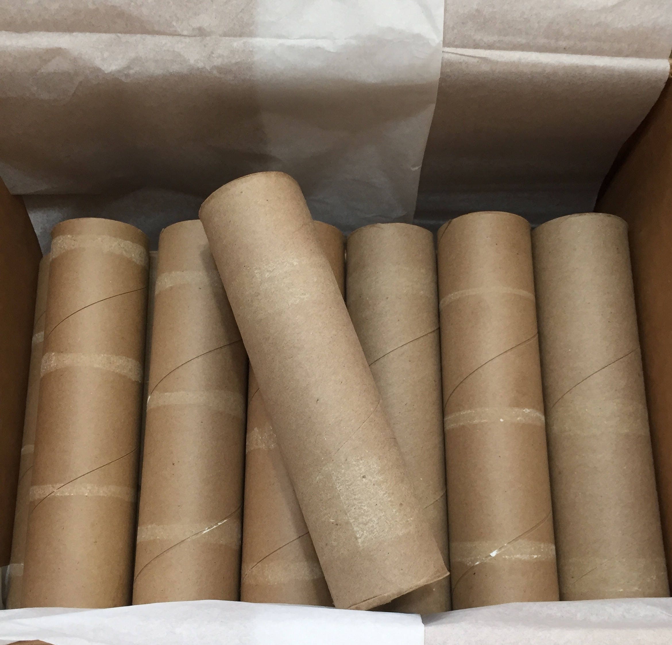 26 Recycled Paper Towel Rolls, X-sturdy PT Tubes, Cardboard Rolls 