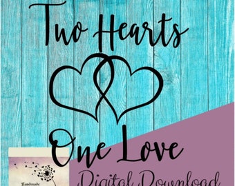 Two Hearts One Love Etsy