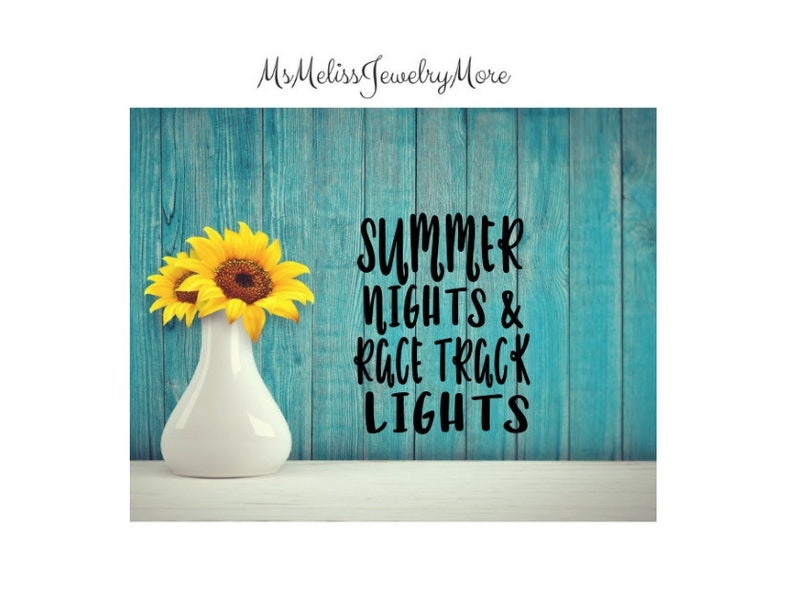 Summer nights and race track lights SVG File Racelife SVG ...