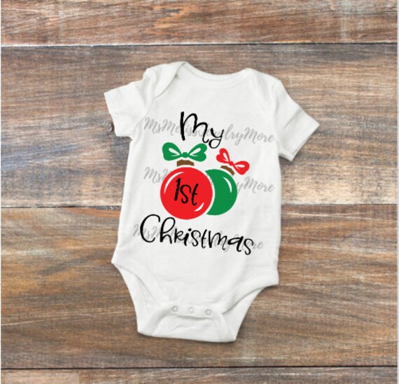 Download Christmas SVG / My first Shirt SVG / First christmas Svg ...