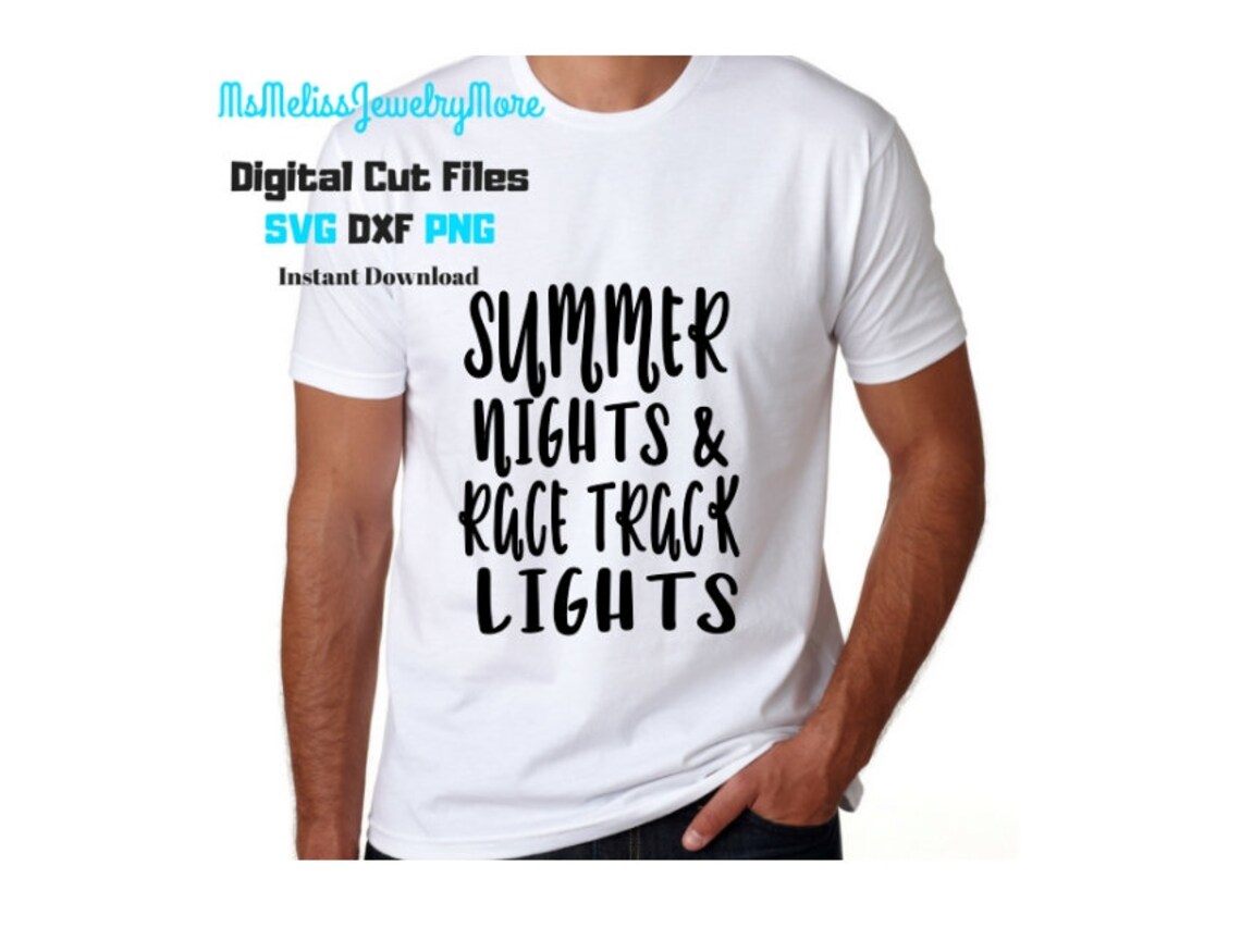 Download Summer nights and race track lights SVG File Racelife SVG ...
