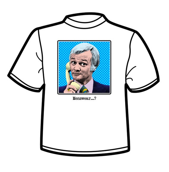 Pop Art Mr Humphries John Inman Menswear White T-Shirt Are You Being Served?