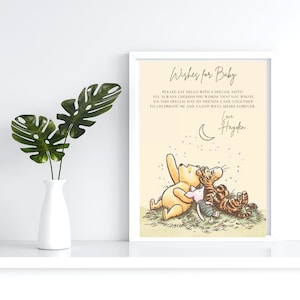 Winnie the Pooh Guest Book Birthday Party Baby Shower Printable