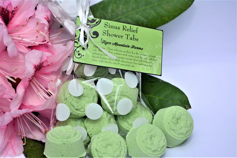 Shower Steamers Sinus Relief Shower Tabs for Headaches Etsy