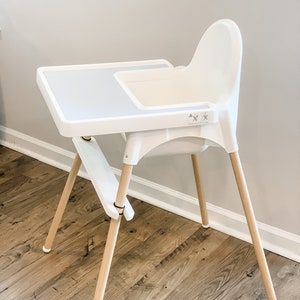 Ikea High Chair Solid White Pvc Footrest Only Etsy
