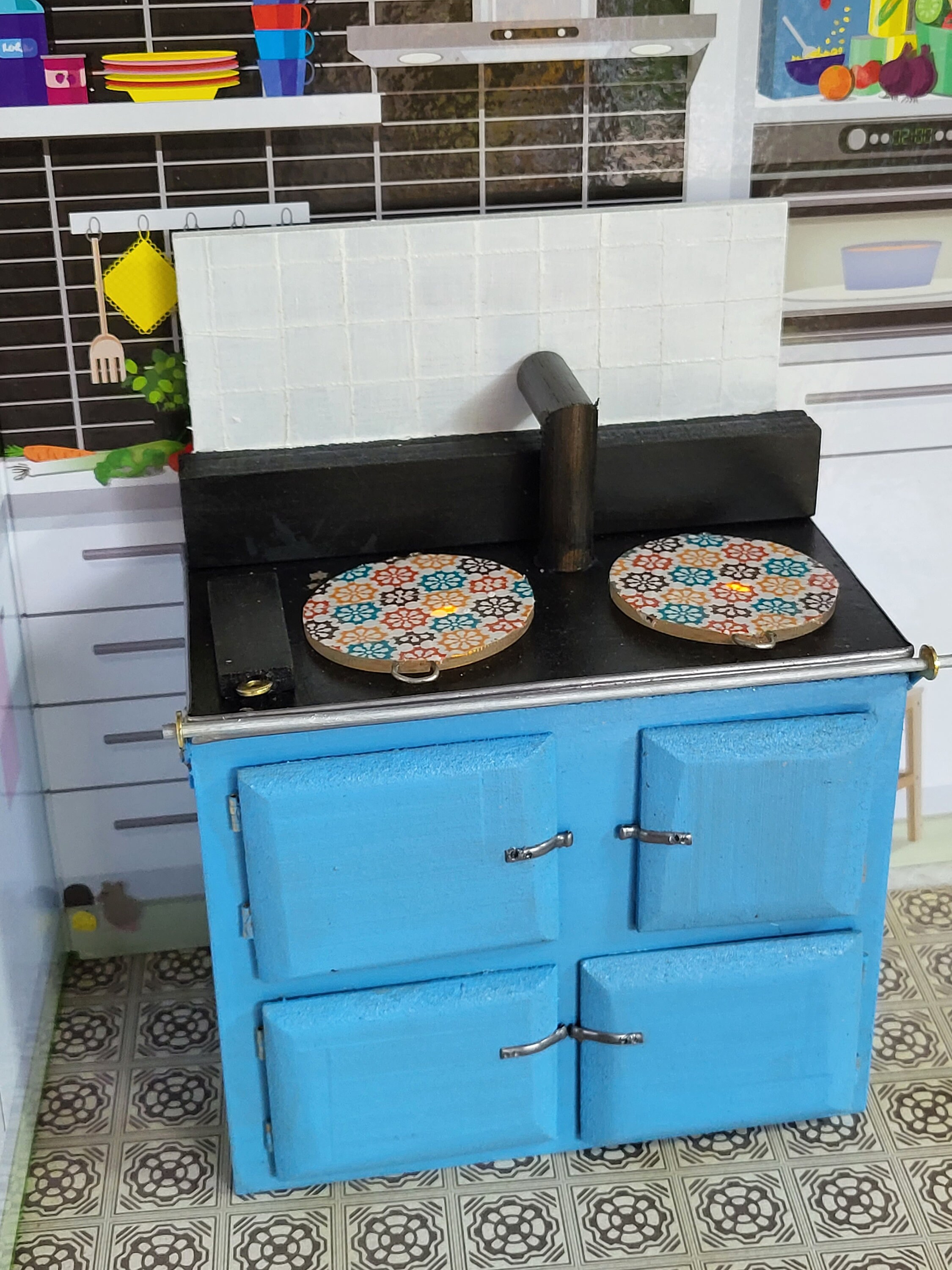 Handmade Sindy Sized Aga Stove Flickering Stove Light. Etsy UK