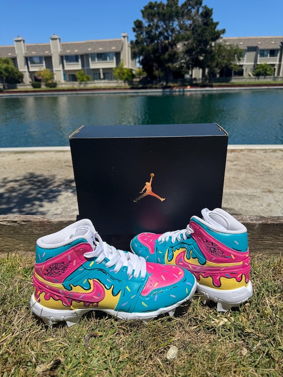 Custom Jordans Colors Custom Multi Color Swipe Jordan Mid Size Men