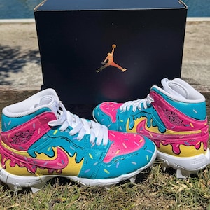 Personalisierte Jordan 1 Schuhe oder Baseballschläge: Personalisiertes Design (Ice Cream Drip and mehr)