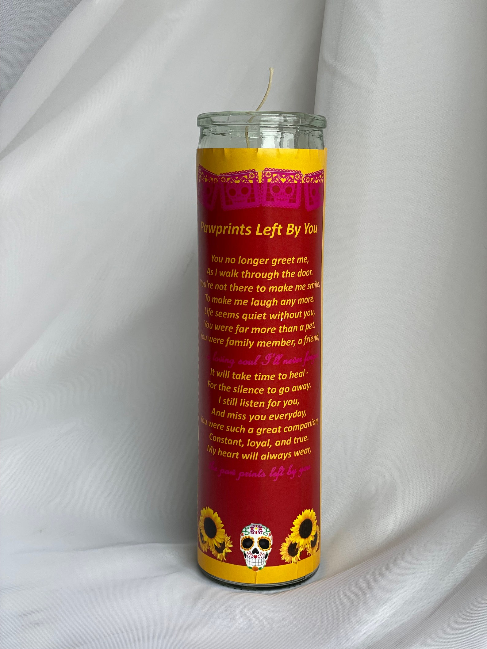 Personalized Photo Pet Candle / Pet Loss Memorial Gift Etsy