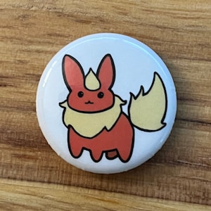 Ditto Eeveelution Buttons Pokemon Kawaii Pin Back Buttons 