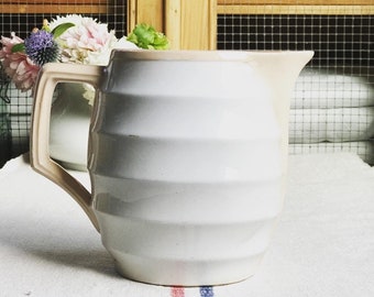 Beautiful rare find vintage French pitcher from a famous maker Digoin Sarreguemines- PD1