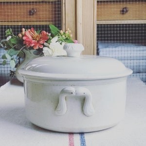 Beautiful rare find vintage French ironstone soup tureen STR image 1