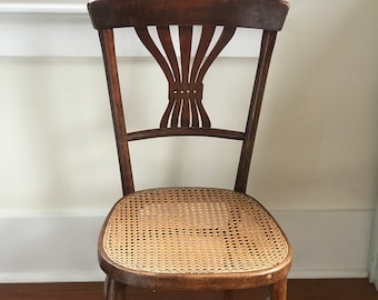 Beautiful Bauma vintage  French child  cane chair