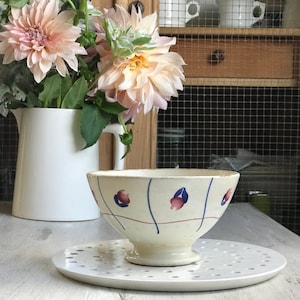 Lovely vintage French ironstone cafe au lait bowl image 1