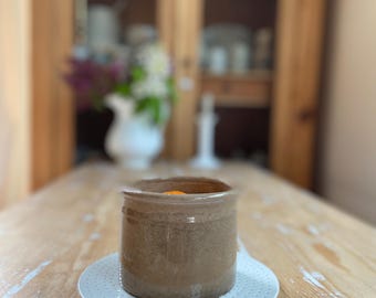 Piękny, zabytkowy francuski słoik na herbatę z żelaznego kamienia